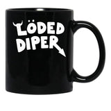 Loded Diper - Vintage Logo Black Coffee Mug, Gift Coffee Mug - Black