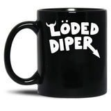 Loded Diper - Vintage Logo Black Coffee Mug, Gift Coffee Mug