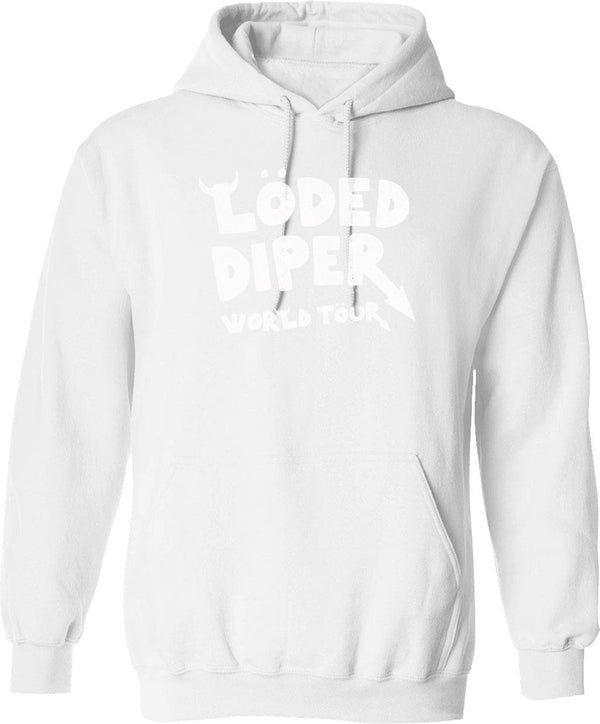 Loded Diper World Tour - Vintage Hoodie - White
