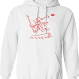 Loded Diper World Tour - Vintage Original Design (1) Hoodie - White