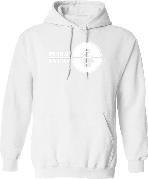 Logo Hoodie - Retro Graphic Pullover Hoodie for Men & Women - White