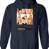 Logo White Trend Classic Hoodie - Retro Graphic Pullover Hoodie for Men & Women - Navy