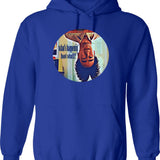 London Souvenir City Vintage British Uk Hoodie - Blue