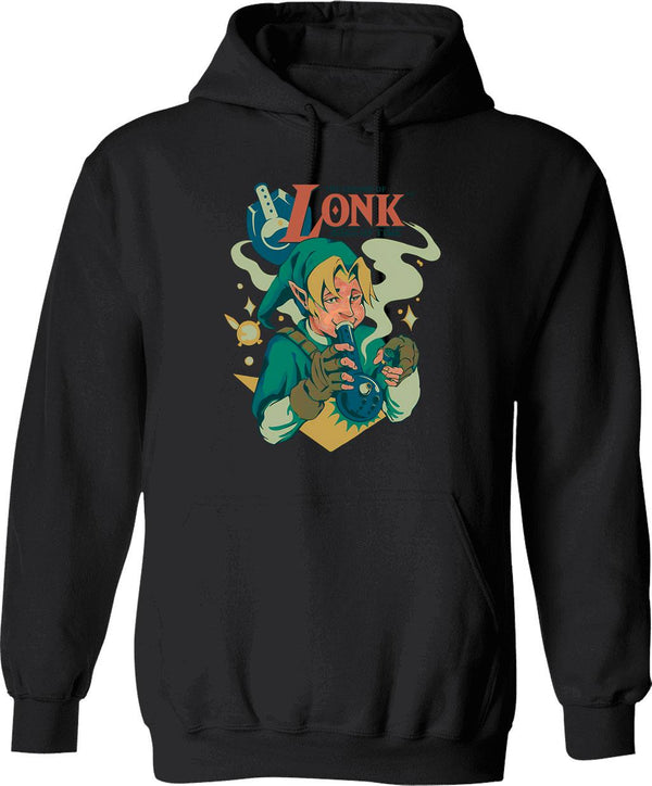 Long Duk Dong Tshirt Hoodie - Retro Graphic Pullover Hoodie for Men & Women - Black