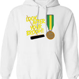 Lonk Hoodie - Retro Graphic Pullover Hoodie for Men & Women - White