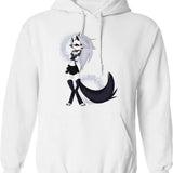 Loona from Helluva Boss Classic Graphic Pullover Hoodie - White