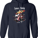 Loser Baby Hoodie ,Angel Dust & Husk Hoodie Graphic Pullover Hoodie - Navy