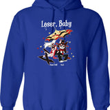 Loser Baby Hoodie ,Angel Dust & Husk Hoodie Graphic Pullover Hoodie - Blue