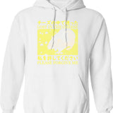 Lost In Music Disco Mascot Hoodie - Retro Graphic Pullover Hoodie for Men & Women - White