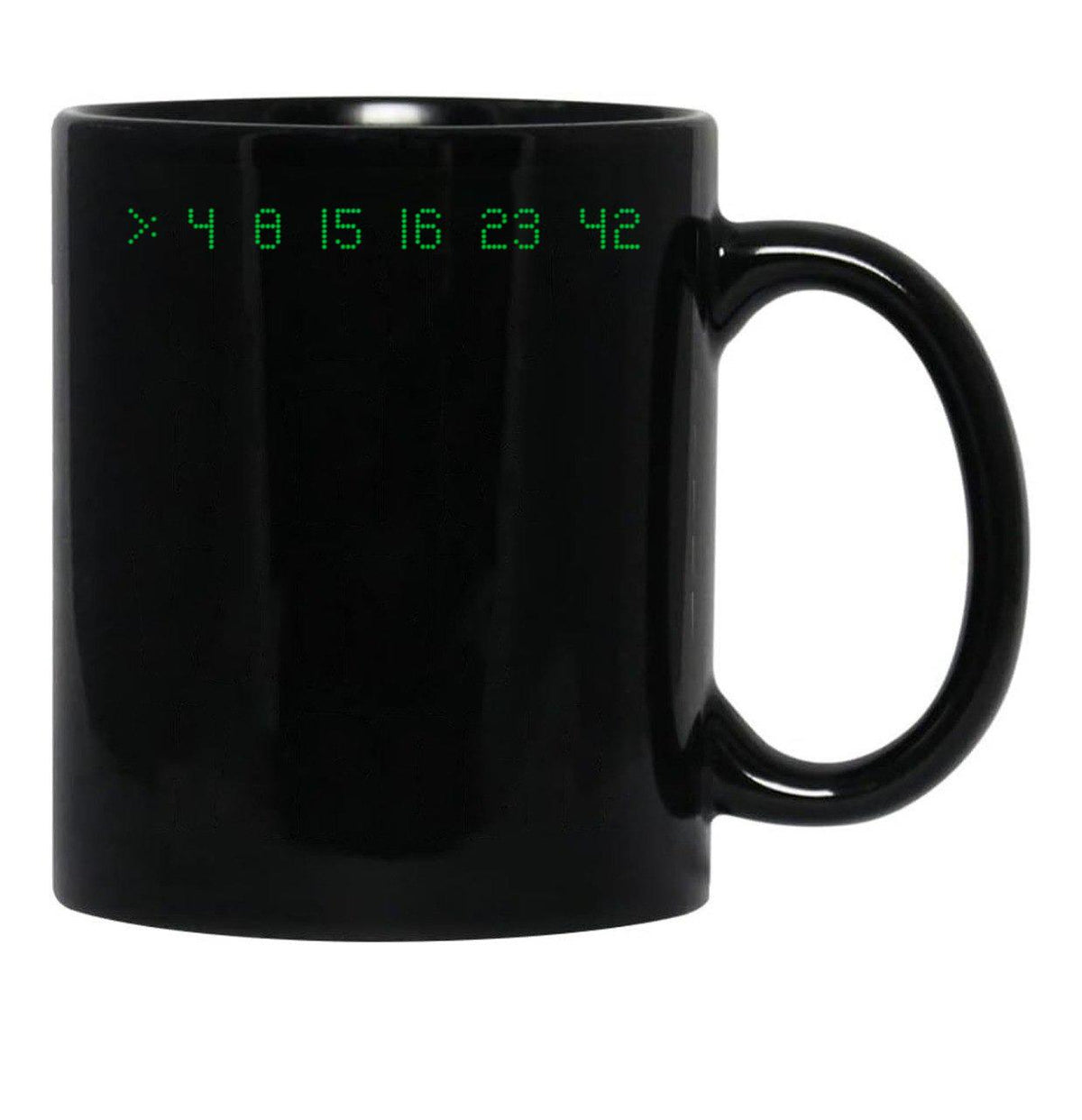 Lost Numbers 4 8 15 16 23 42 Black Coffee Mug, Gift Coffee Mug - Black