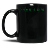 Lost Numbers 4 8 15 16 23 42 Black Coffee Mug, Gift Coffee Mug