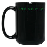 Lost Numbers 4 8 15 16 23 42 Black Coffee Mug, Gift Coffee Mug - Black