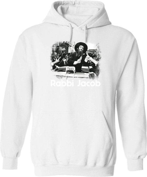 Louie's Pizzeria Hoodie - Retro Graphic Pullover Hoodie for Men & Women - White