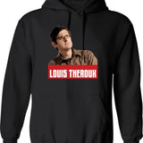 Louis Theroux Hoodie - Retro Graphic Pullover Hoodie for Men & Women - Black