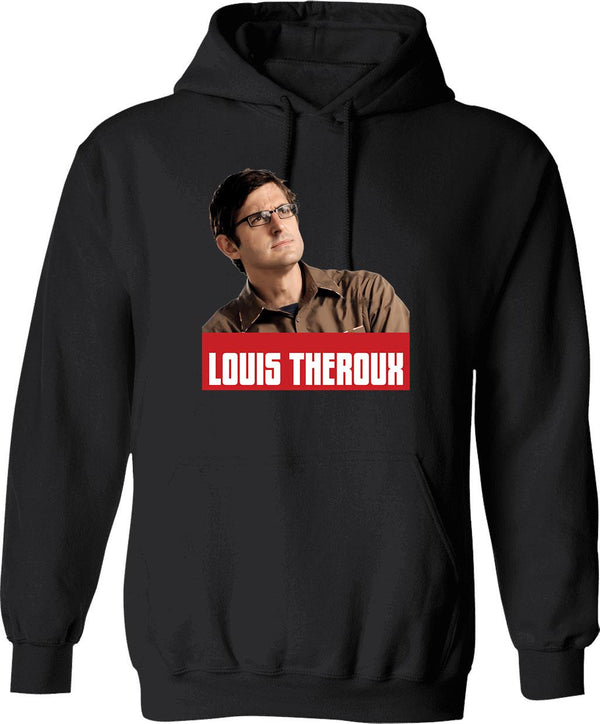 Louis Theroux Hoodie - Retro Graphic Pullover Hoodie for Men & Women - Black