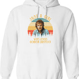 Love Funny Man His Limbs Were Failing Him Cute Vintage Female Hoodie - White