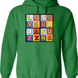 Love Sosa. Hoodie - Retro Graphic Pullover Hoodie for Men & Women - Green