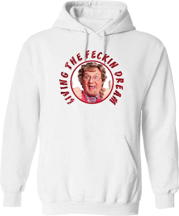 Lover Gifts Mothman Retro Vintage Hoodie - Retro Graphic Cosy Pullover - White