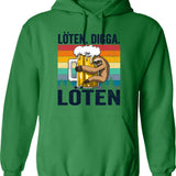 Lower Teacher Salaries Hoodie - Retro Graphic Pullover Hoodie for Men & Women - Green