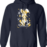 Lucifer Morningstar - Hazbin Hotel Classic Graphic Pullover Hoodie - Navy