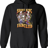 Lucifer Short King Fanclub - Hazbin Hotel Essential Graphic Pullover Hoodie - Black