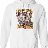 Lucifer Short King Fanclub - Hazbin Hotel Essential Graphic Pullover Hoodie - White
