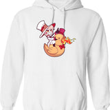 Lucifer from hazbin Hotel Classic Graphic Pullover Hoodie - White