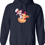 Lucifer from hazbin Hotel Classic Graphic Pullover Hoodie - Navy