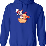 Lucifer from hazbin Hotel Classic Graphic Pullover Hoodie - Blue