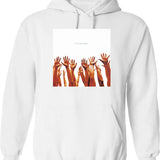 Luchador Hoodie - Retro Graphic Pullover Hoodie for Men & Women - White
