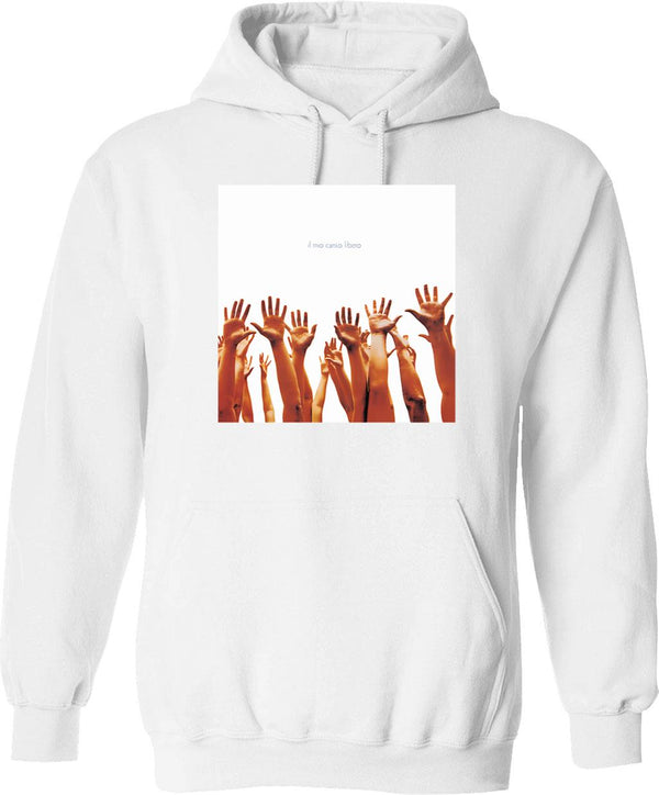 Luchador Hoodie - Retro Graphic Pullover Hoodie for Men & Women - White