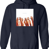 Luchador Hoodie - Retro Graphic Pullover Hoodie for Men & Women - Navy