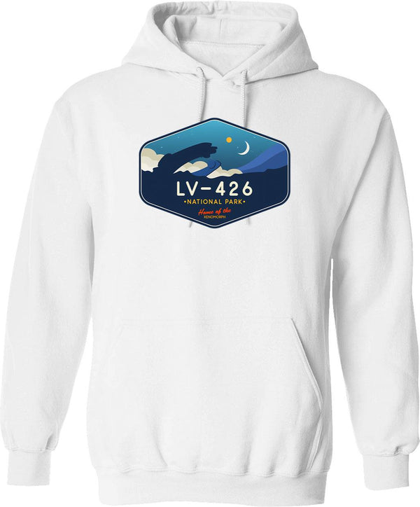 Luftwaffle Hoodie - Retro Graphic Pullover Hoodie for Men & Women - White