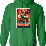 Macdonald Vintage Hoodie - Retro Graphic Cosy Pullover - Green