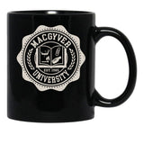Macgyver University Black Coffee Mug, Gift Coffee Mug - Black