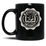 Macgyver University Black Coffee Mug, Gift Coffee Mug
