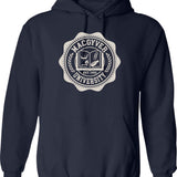 Macgyver University Graphic Pullover Hoodie - Navy