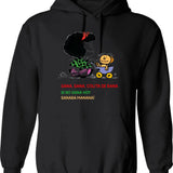 Mafalda Quino Comics Hoodie - Retro Graphic Pullover Hoodie for Men & Women - Black