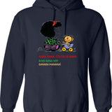 Mafalda Quino Comics Hoodie - Retro Graphic Pullover Hoodie for Men & Women - Navy
