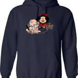 Mafalda Quino Hoodie - Retro Graphic Pullover Hoodie for Men & Women - Navy
