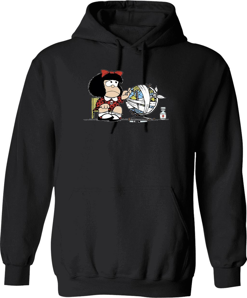 Madvillaijn Hoodie - Retro Graphic Pullover Hoodie for Men & Women - Black