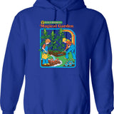 Mafalda Quino Comics (1) Hoodie - Retro Graphic Pullover Hoodie for Men & Women - Blue