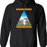 Magnum Pi Funny Vintage Sunset Hawaiian Island Design Hoodie - Black