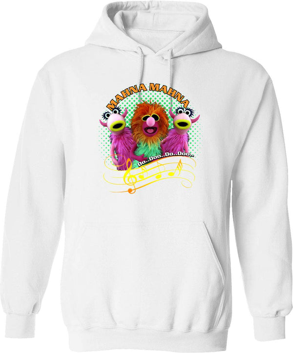 Mahna Mahna Classic Do Doo Essential Hoodie - White