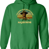 Major Great White General Hoodie - Retro Graphic Pullover Hoodie for Men & Women - Green