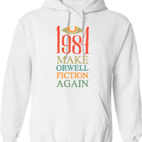 Make My Knee Great Again Hoodie - Retro Graphic Pullover Hoodie for Men & Women - White
