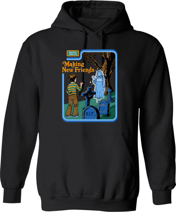 Make Orwell Fiction Again Hoodie - Retro Graphic Pullover Hoodie for Men & Women - Black