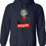 Malachi Vintage Tour Hoodie - Retro Graphic Cosy Pullover - Navy