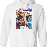 Malcolm Dewey Doll Hoodie - Retro Graphic Pullover Hoodie for Men & Women - White