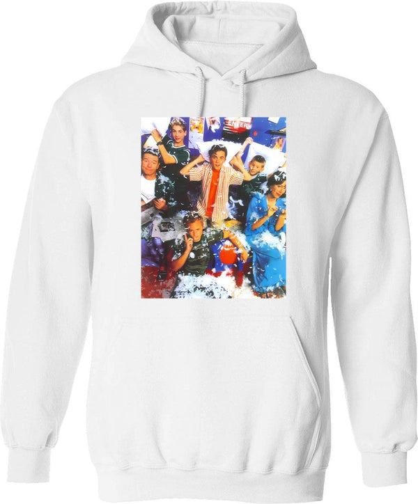 Malcolm Dewey Doll Hoodie - Retro Graphic Pullover Hoodie for Men & Women - White